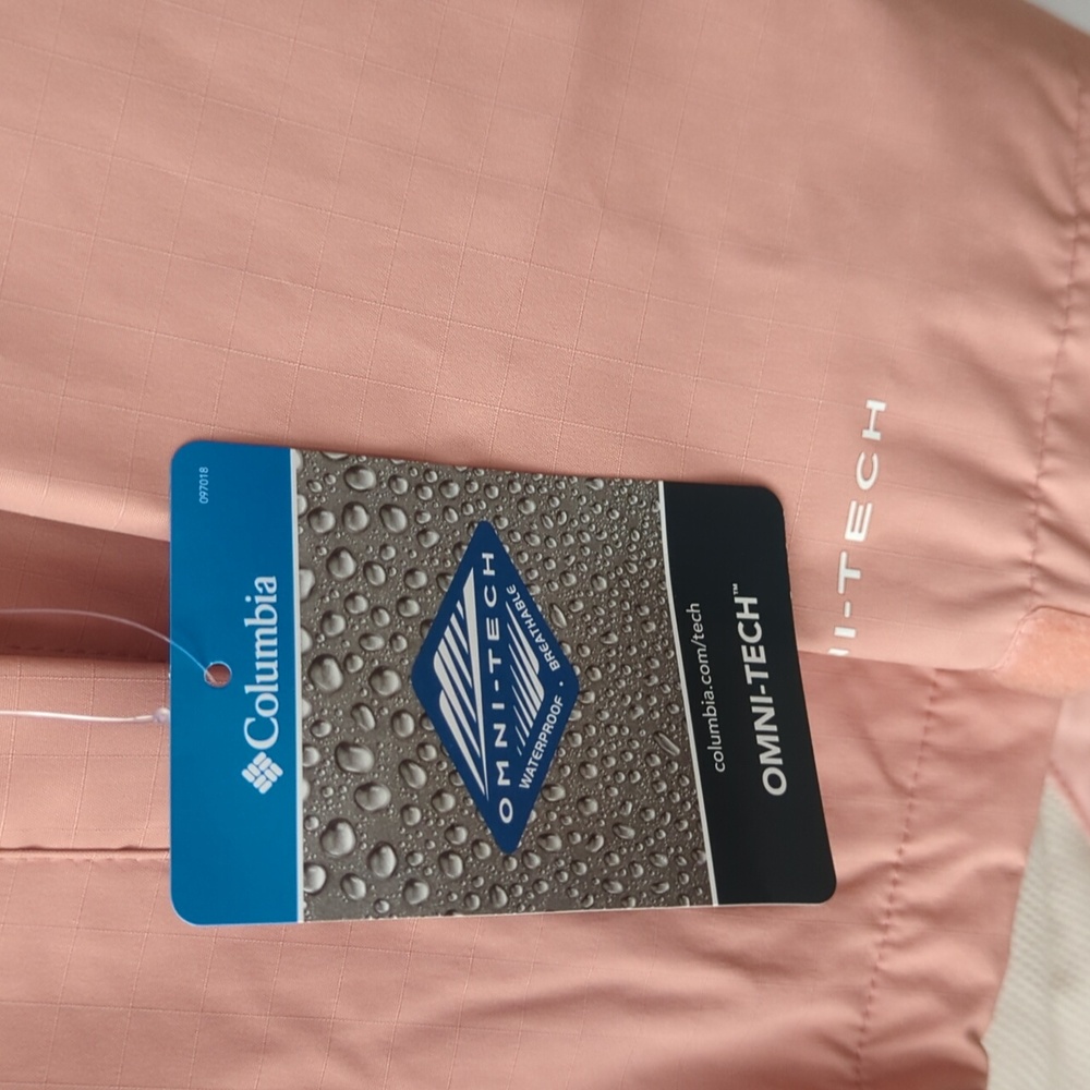 Columbia Peach Pink Girls' Raincoat - Picture 3 of 8